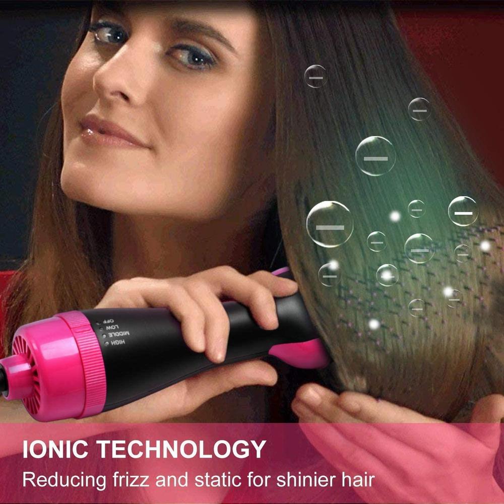 One Step Hair Dryer and Volumizer Round Hot Air Brush